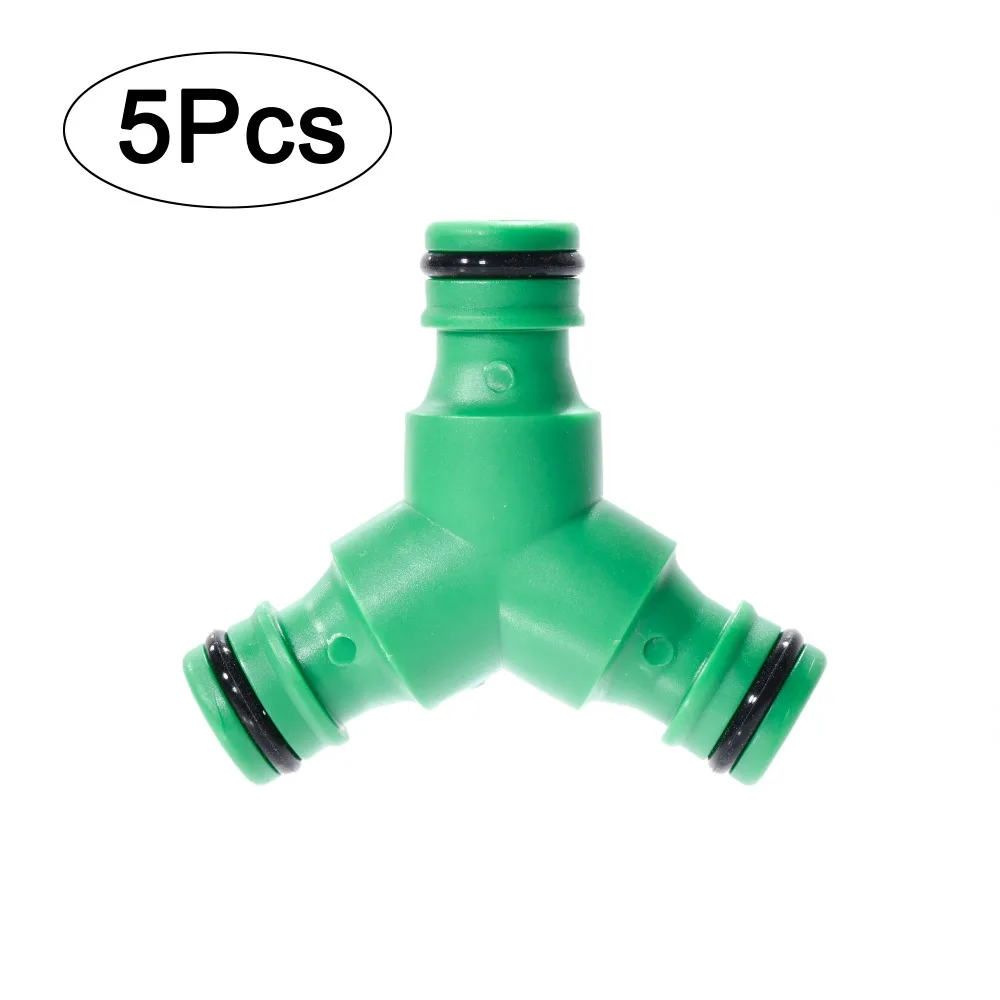 Conector de manguera de jardín de plástico, accesorio Universal duradero a prueba de fugas para riego de jardín, sistemas de manguera para exteriores, 5 uds.