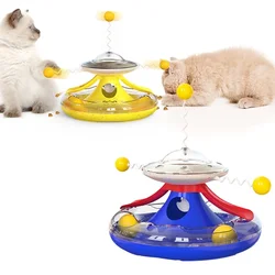 Juguete interactivo giratorio para gatos – Estable y antivuelco