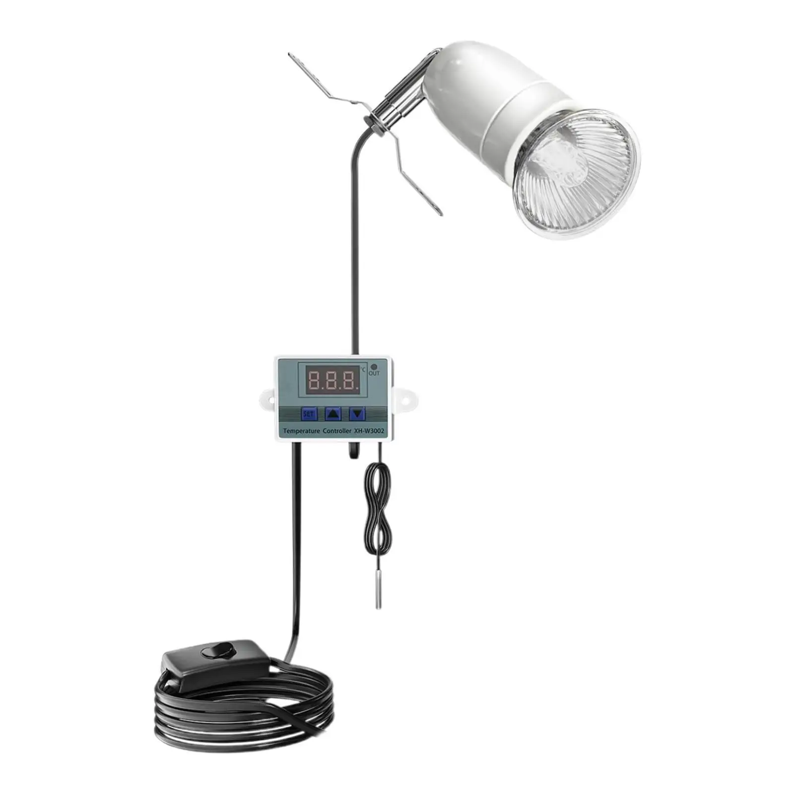 Soporte de lámpara de calor para reptiles, pantalla de cúpula resistente, soporte Flexible, soporte de lámpara para tortugas, anfibios, incubadoras de jaula, serpiente dragón - imagen 2