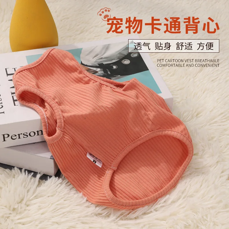 Chaleco para mascotas, cuatro estaciones, fino, antipérdida de cabello, Teddy, gato Pomerania, Universal, cuatro pies, dos pies, ropa para cachorros - imagen 2