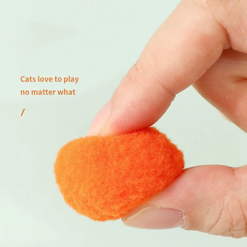 Juguetes interactivos de entrenamiento para gatos, Mini juegos de pompones creativos para gatitos, pelota de peluche elástica, suministros para gatos, accesorios para mascotas - imagen 5