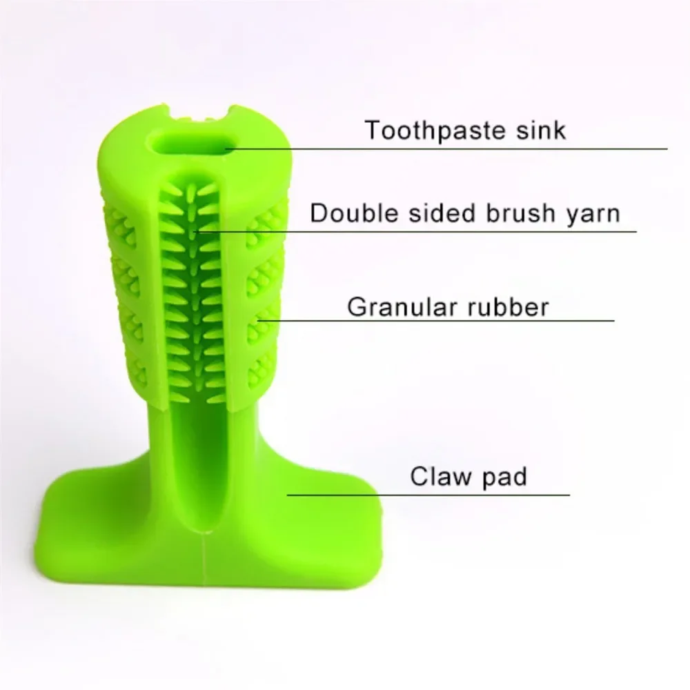 Cepillo dental para perros y cachorros con juguetes de goma prácticos - imagen 4