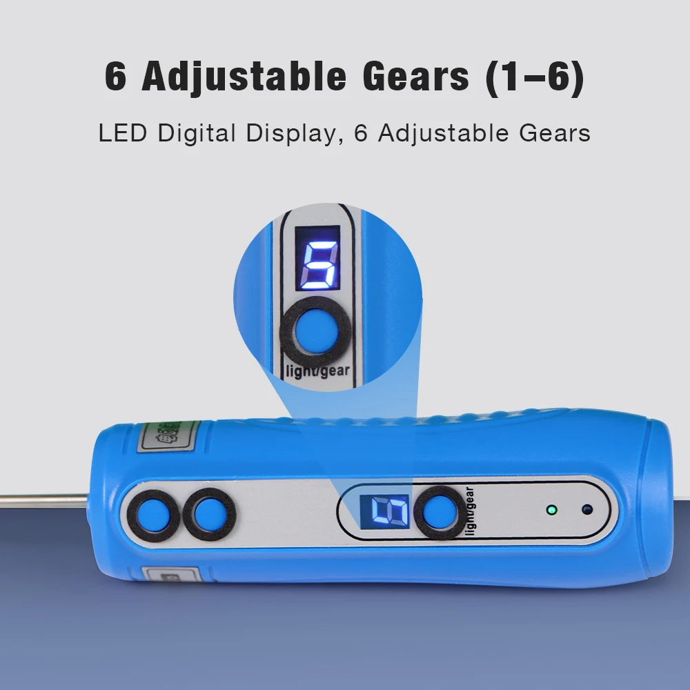 Removedor de adhesivo seco eléctrico – Recargable con LED, 6 velocidades - imagen 4