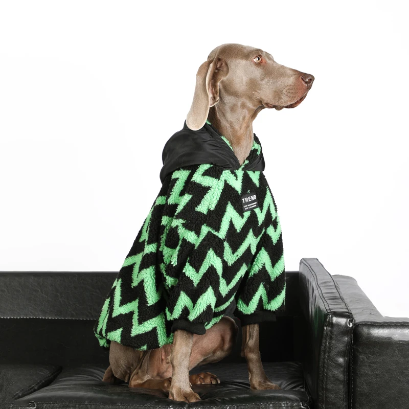 Ropa para perros grandes, sudaderas con capucha para perros grandes, abrigo de algodón a prueba de viento para mascotas, Labrador Golden Retriever, primavera e invierno - imagen 3