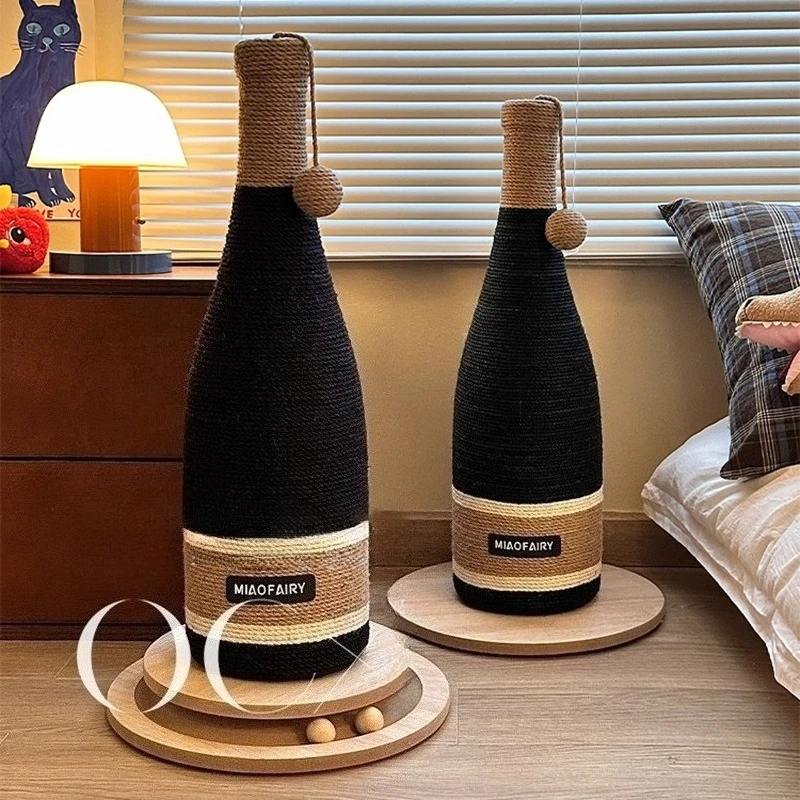 Botella de vino, postes rascadores de Sisal para gatos, sofá esquinero, postes rascadores resistentes al desgaste, juguetes de cuerda para gatos, rascadores, suministros para mascotas - imagen 2