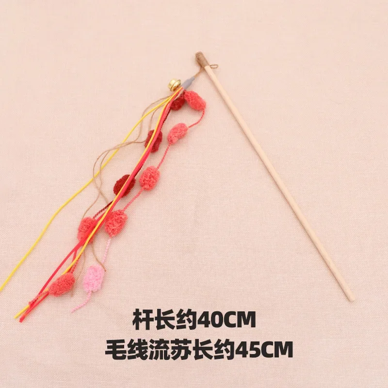 Juguetes interactivos para gatos, nuevos gatos, palo de lana para gatos, poste de madera, campana de papel, hierba gatera, tela de algodón, arte, pez, juguete de compañía, lindo juguete para gatos - imagen 5