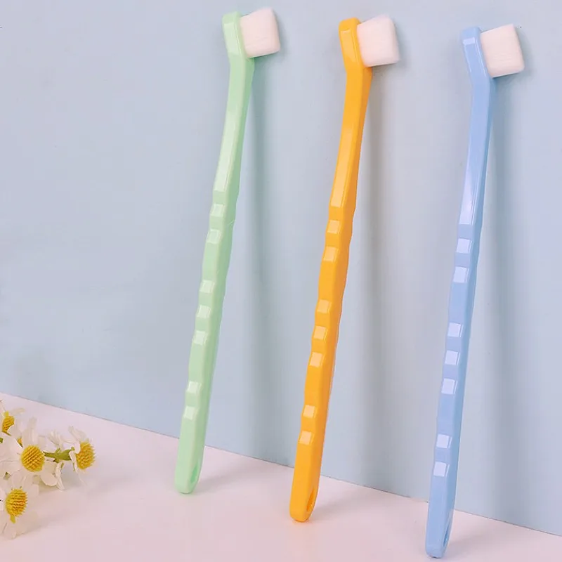 Dog Toothbrush Soft Hair Pet Toothbrush Oral Care Dog Teeth Cleaning Comfortable Handle Toothbrushes for Cat Clean Pet Supplies - imagen 4