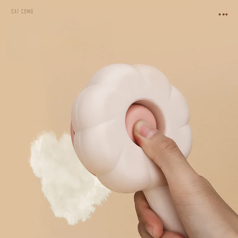 Cómodo peine para el pelo de mascotas en forma de girasol, dispositivo de belleza para el pelo de gato, depilación de perros y gatos, suministros de cuidado de limpieza, accesorios para gatos - imagen 2