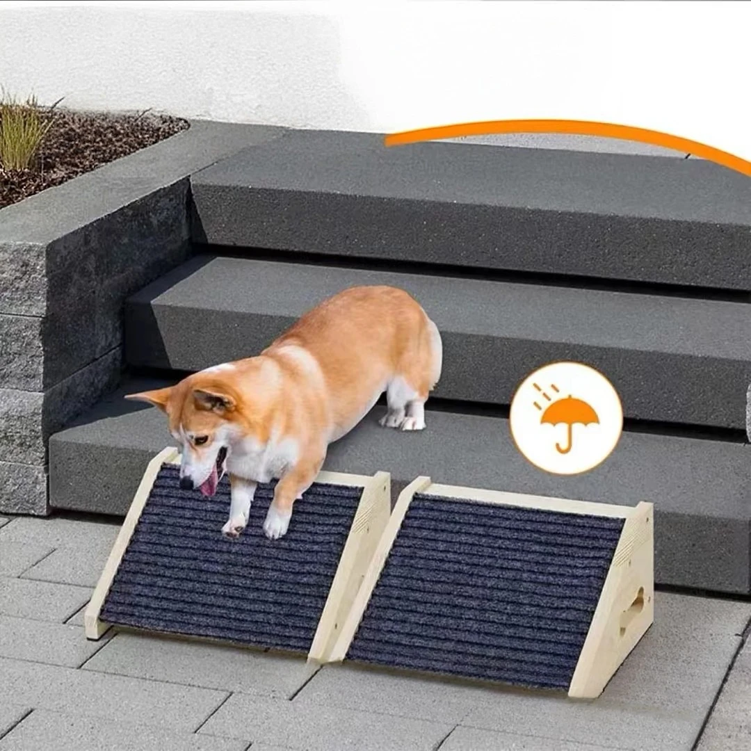 Escalones de madera para perros pequeños – Rampa antideslizante