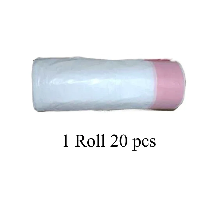 2 rollos de revestimientos de caja de arena para gatos inteligentes, bolsas de basura especiales para recoger caca, gatos, peces, bolsas de basura, basura de limpieza rosa, suministros para mascotas - imagen 5