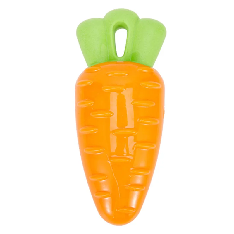 Peluche Golden Retriever Corgi resistente a las mordeduras, juguete de voz para perros, Limpieza de dientes molares, zanahoria, maíz, berenjena, verduras - imagen 4