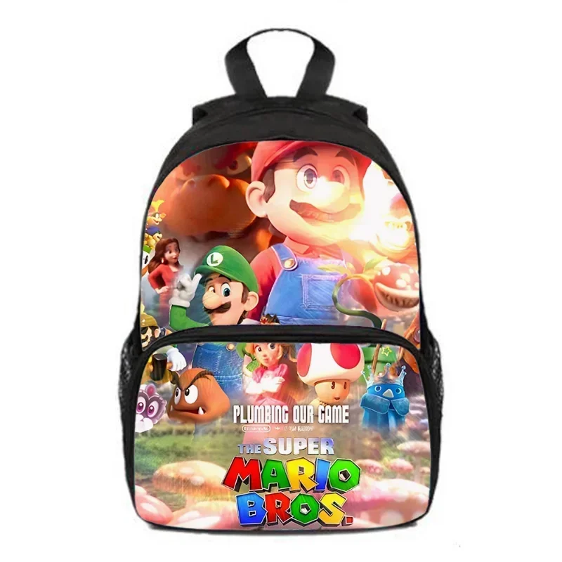 Mochila escolar de Super Marios Bros, figura de Anime, Luigi, mochila de dibujos animados para guardería primaria, juguete de regalo de Navidad, novedad de 2024 - imagen 4