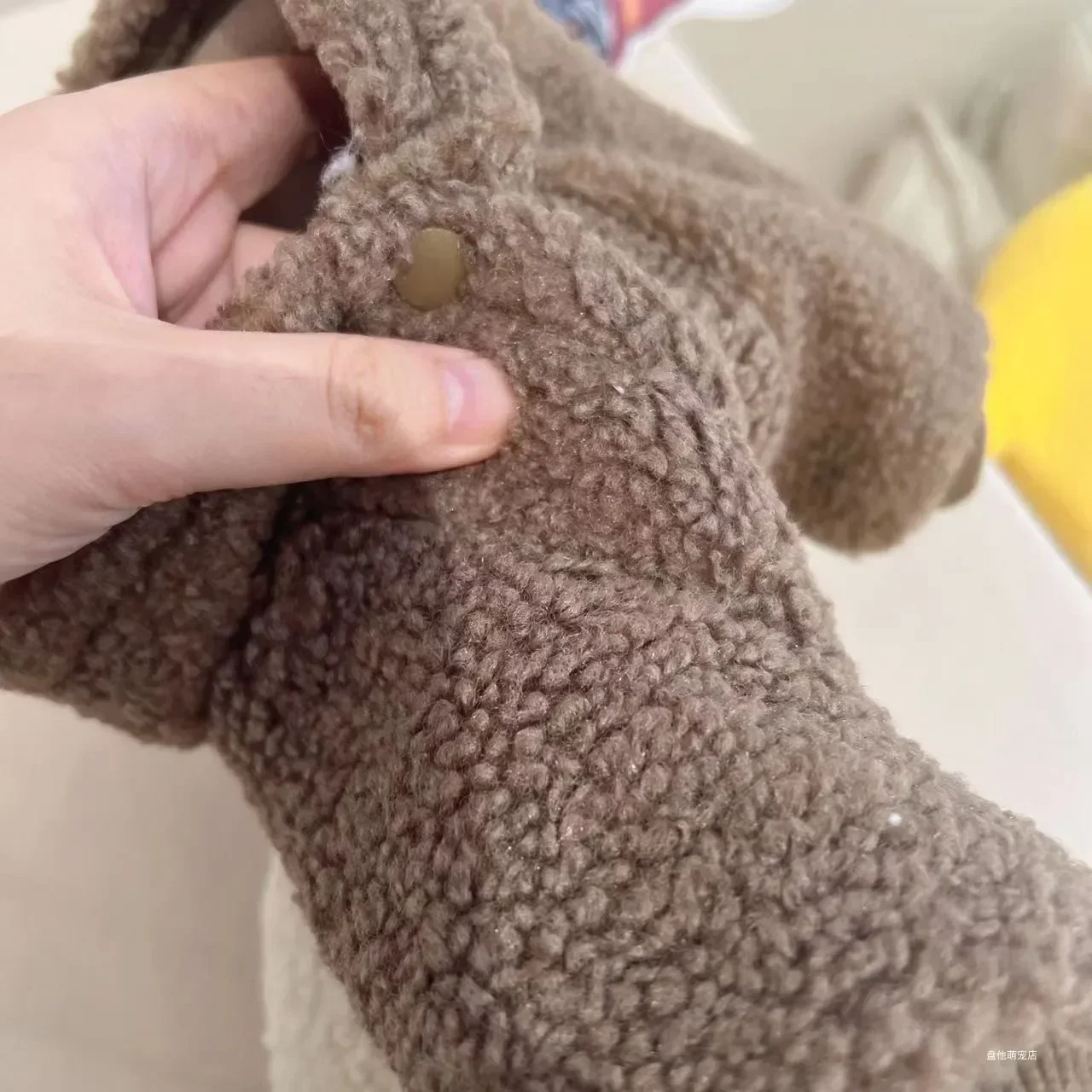 Abrigo grueso y cálido de lana de cordero para mascotas, ropa para mascotas, gato, perro, oso de peluche, Otoño/Invierno, Sudadera con capucha, ropa de diseñador para perros, sudaderas con capucha para perros - imagen 3