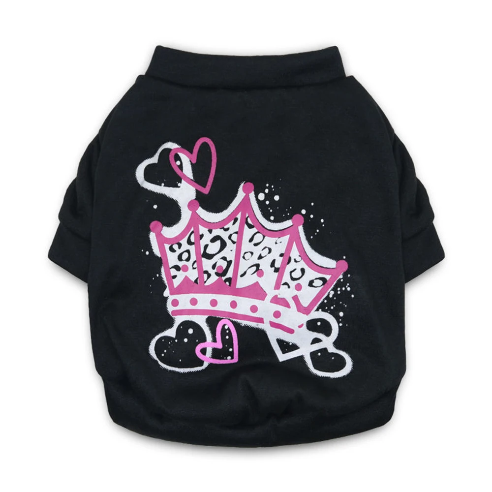 Camiseta de algodón transpirable para perros pequeños, ropa de verano para mascotas, suave, informal, con estampado de gato y cachorro - imagen 4