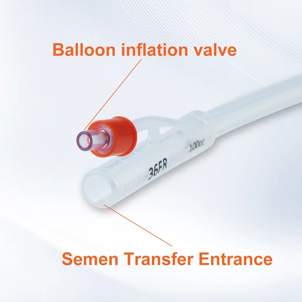 Catéter inseminación yeguas – Silicona 36Fr 80cm con bolsa - imagen 3