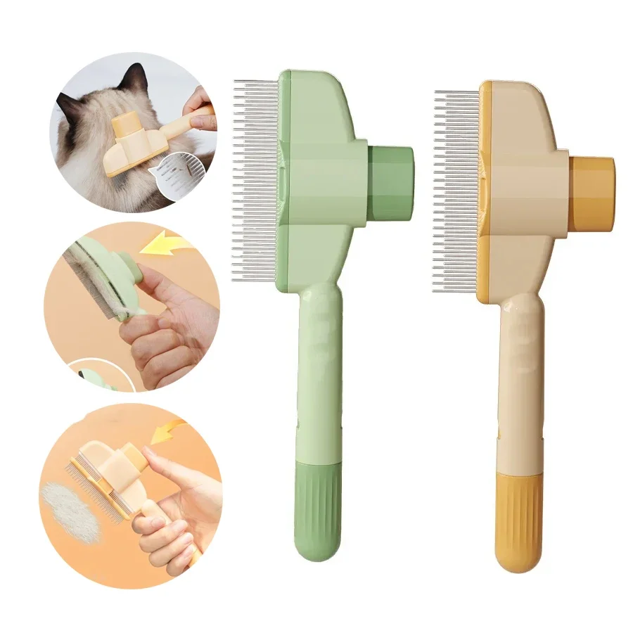 Cepillo removedor de pelo para gatos, peine para el cuidado del pelo de perro, pelos largos, accesorios para gatos, suministros para mascotas, cepillo de baño para Limpieza del cabello para perros - imagen 2