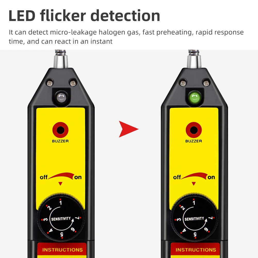 Detector de fugas halógenas inteligente WJL-6000, analizador de Gas freón R22a CFC HFC, Detector de fugas de refrigerante de Gas halógeno - imagen 4
