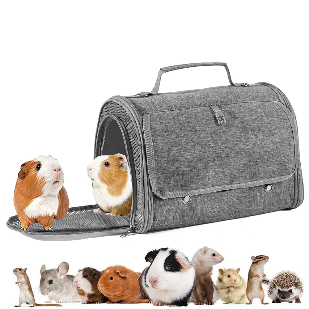 Mochila de viaje para pájaros, transparente, mediano, para loros, portátil, ventilada, para exteriores, jaula para mascotas, palomas, hámster, topo, Animal PEQUEÑO