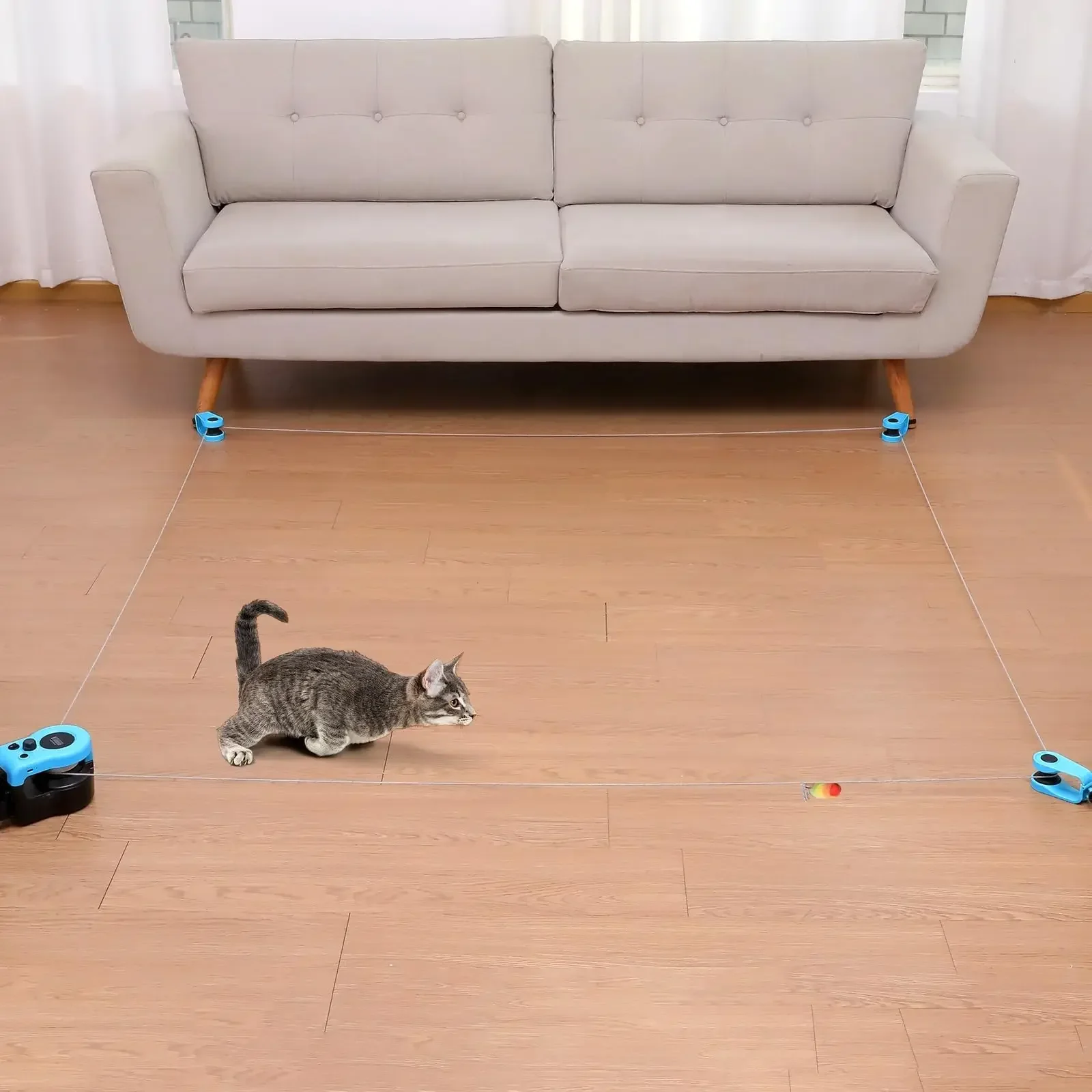 Juguetes para gatos de interior, juguete interactivo para gatos, ejercitador de ruedas, nueva cinta de correr para gatos, juguete de caza simulado de velocidad ajustable para interiores - imagen 5