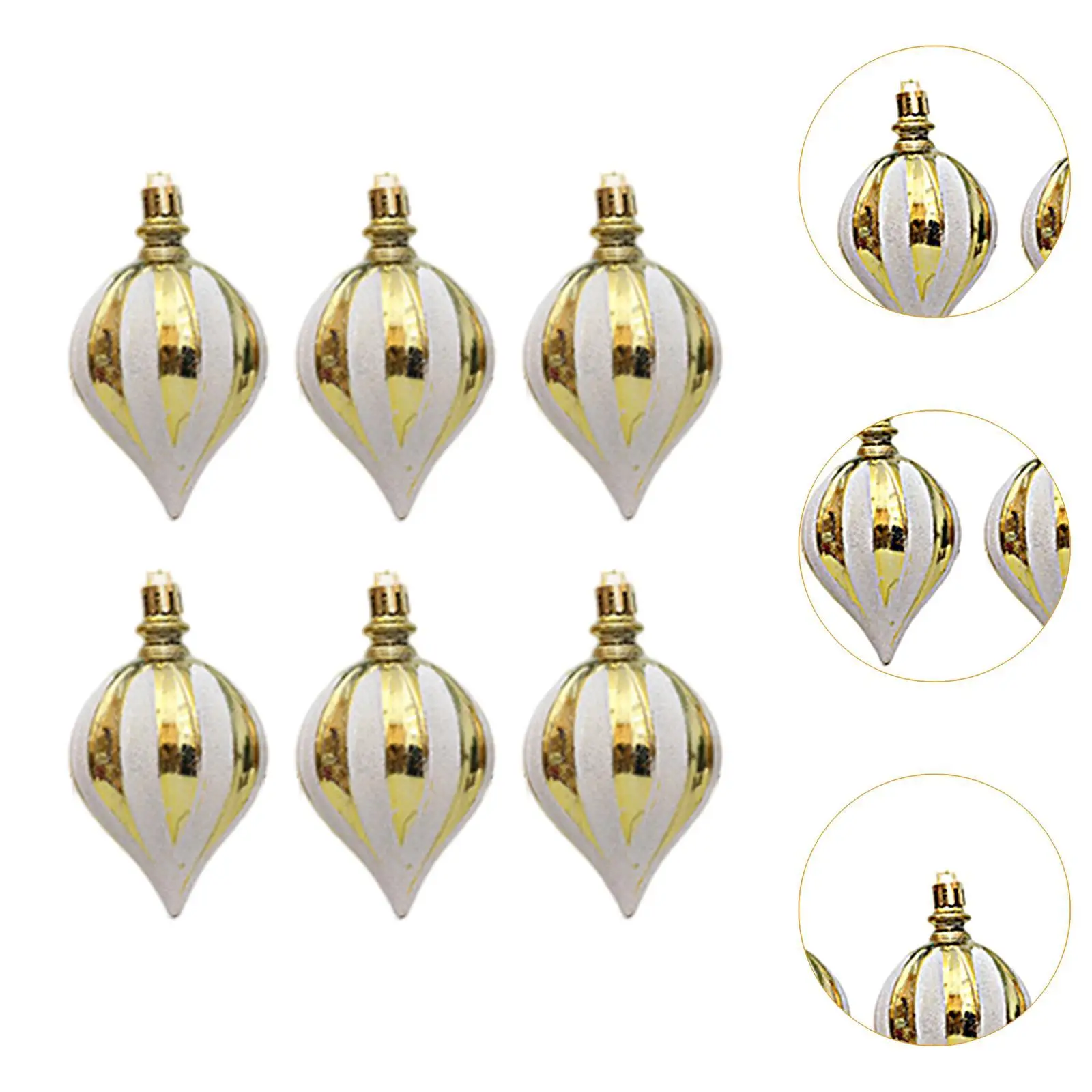 6x Christmas Balls Ornament Christmas Tree Decorations DIY Projects Hanging Ornaments for Holiday Birthday Home New Year Outdoor