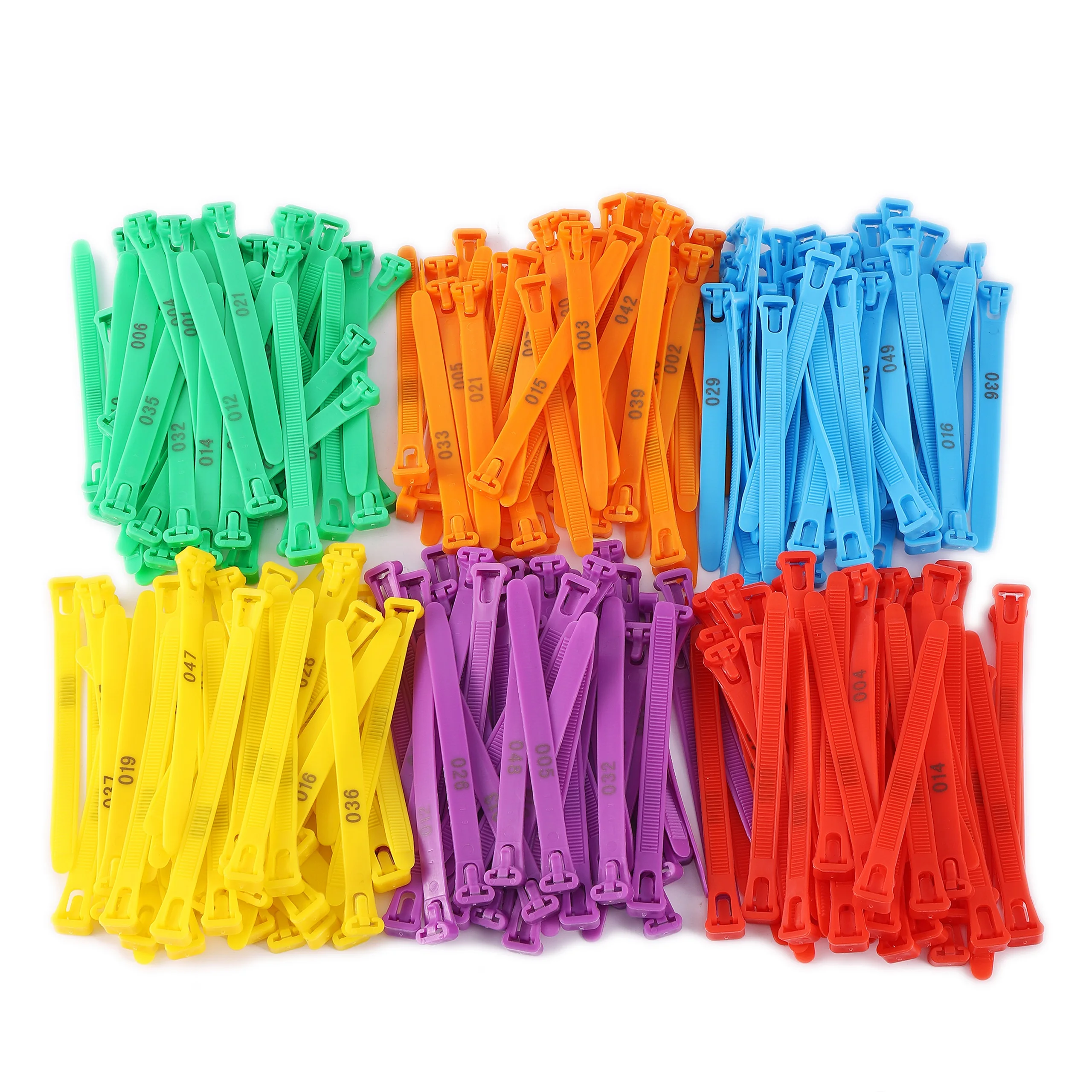 Anillo de pie de pollo ajustable de 8-28mm, n. ° 001 ~ 050, Anillo de pie de pato de ganso de pavo, anticaída reutilizable, Anillo de pie de transporte de aves de corral, 50 piezas