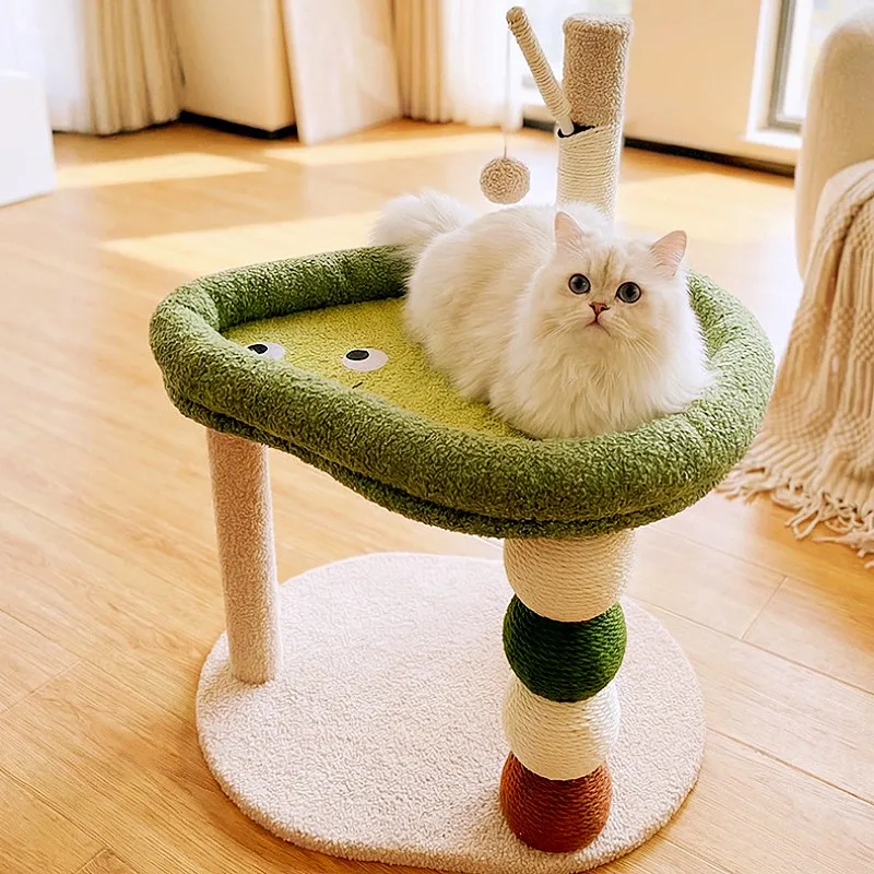 Árbol rascador para gato con nido, sisal y juguetes – Torre de juego - imagen 3