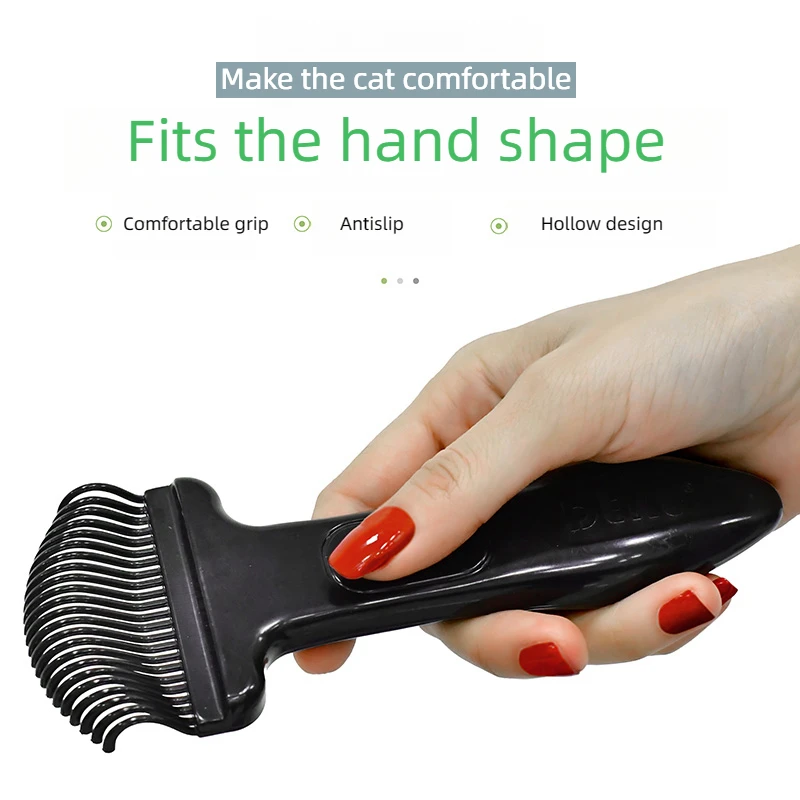 Cepillo de aseo para mascotas, cepillo de afeitado automático para perros y gatos, peine para quitar el pelo de las mascotas - imagen 4