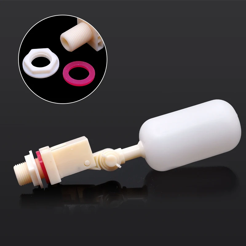 Válvula de nivel de agua de rosca macho de 1/2 pulgadas, válvula de bola flotante de torre, válvula de tanque, accesorios de válvula de nivel de agua para tanque de agua de cría de granja - imagen 3