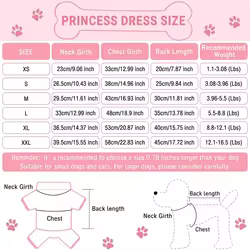 Vestido floral rosa para perros y gatos pequeños/medianos cómodo