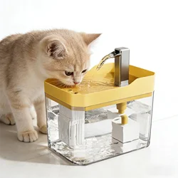 Fuente de agua para gatos de 1,5 l, dispensador de agua automático USB, filtro de circulación viva, bebedero para mascotas, fuente de agua silenciosa para mascotas, mascota pequeña