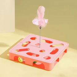 Vara de plumas con campana – Juguete interactivo para gatitos