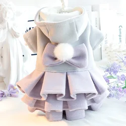 Vestido de lana para perros Bichón y Shih Tzu con forro polar