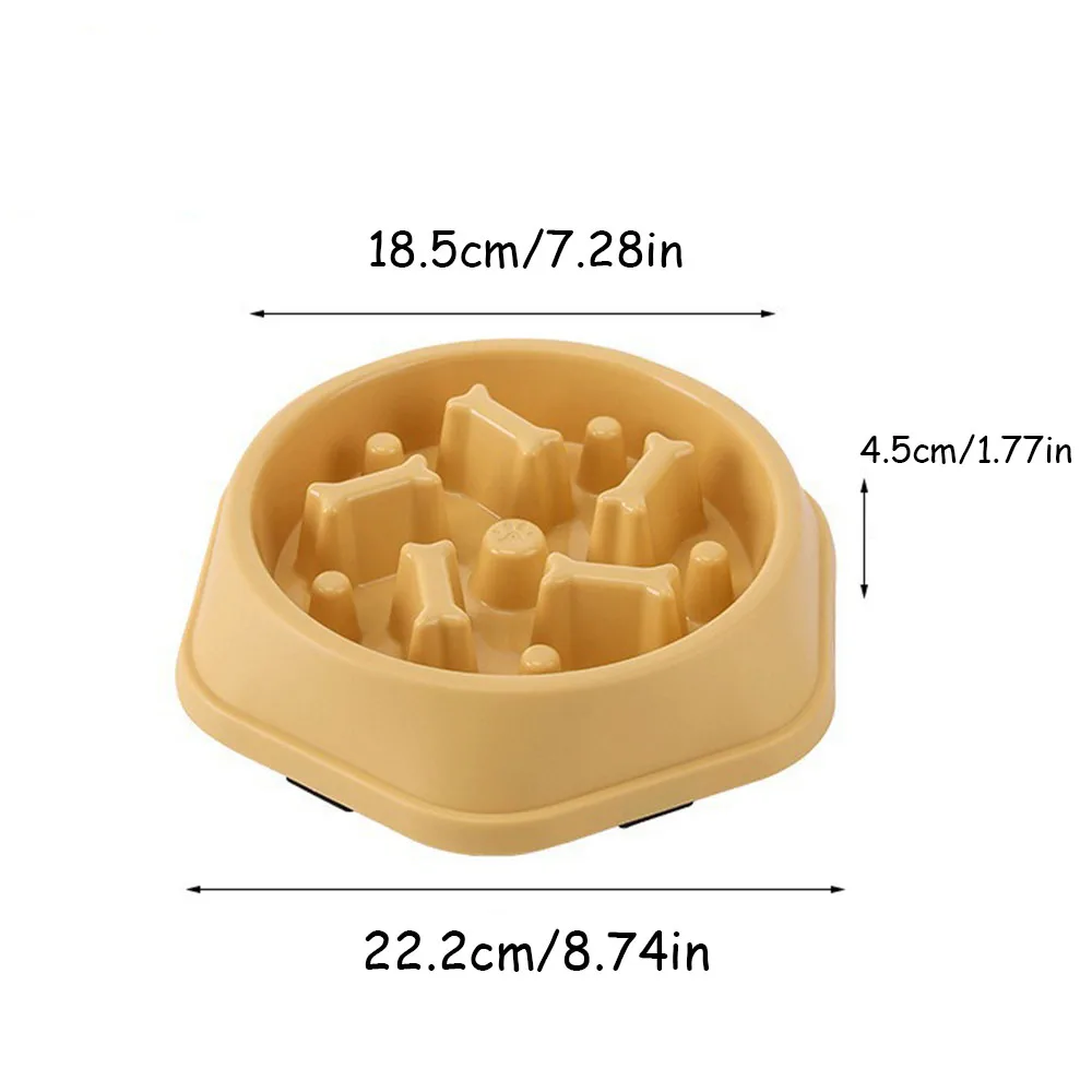 Cuencos de alimentación lenta para gatos y perros, comida antiasfixia para mascotas de razas pequeñas, comedero antideslizante para perros y gatos, plato de cuencos para suministros para mascotas - imagen 5