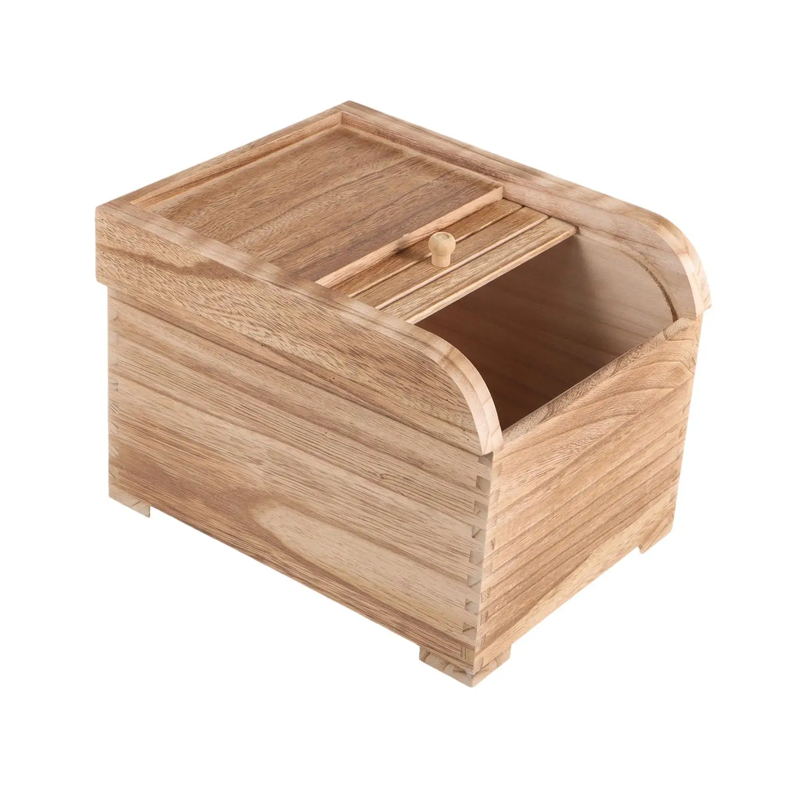 Rice Storage Container Dry Storage Rice Container Box Rice Dispenser Wood Food Container for Cereal Grains Flour Beans Rice