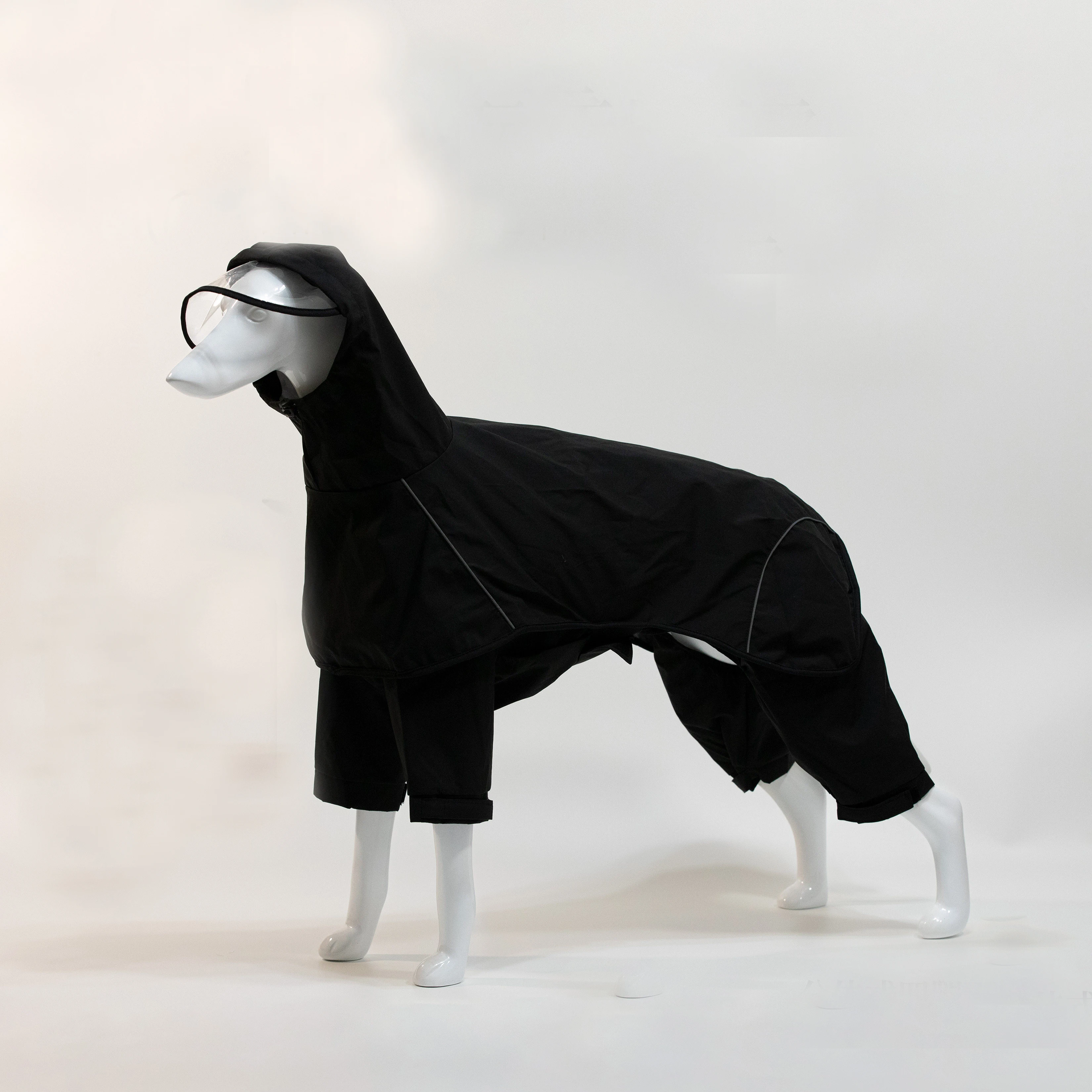 Chaqueta impermeable reflectante para galgo italiano y whippet