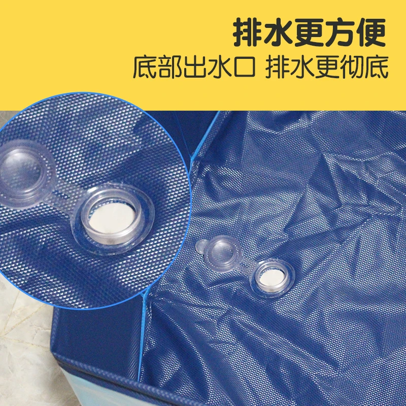 Baño para mascotas cuadrado plegable perros pequeños y medianos piscina para perros cubo de baño bañera para gatos productos para mascotas - imagen 4