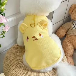 Chaleco de oso peluche para perros pequeños Schnauzer primavera