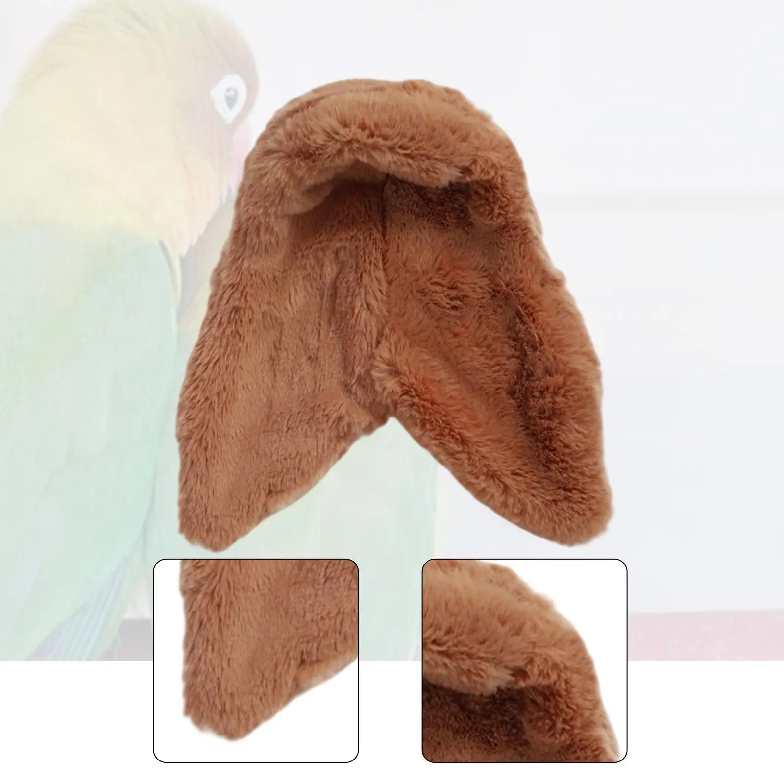 Plush Parrot Blanket Cozy Fleece Cuddle Bed Bird Cage Nest Hanging Accessory for Small Birds