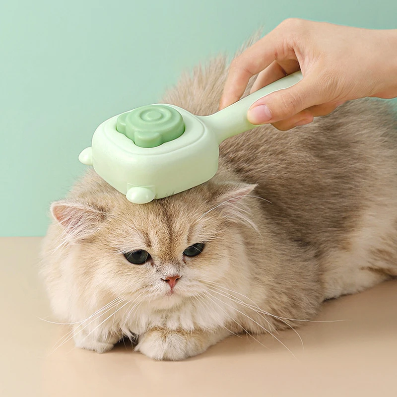 Nuevo peine de aguja para gato, peine para mascotas con orejas de oso, peine para depilación y nudo, limpieza de perros a la moda, peine para gatos de belleza, suministros para mascotas - imagen 2