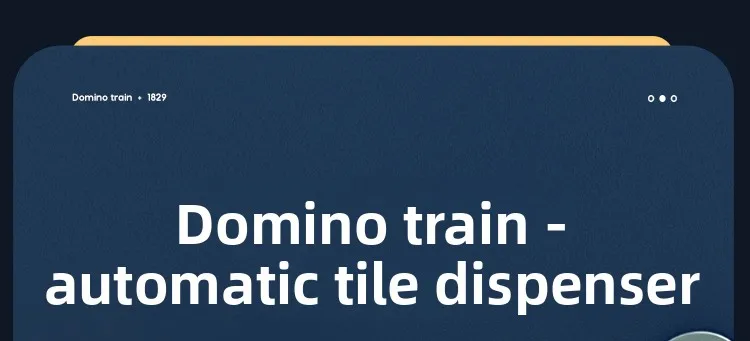 Tren de dominó eléctrico para niños