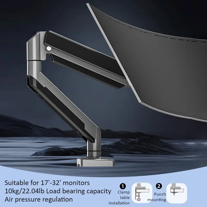 Soporte de Monitor de pantalla ajustable para Monitor de computadora de 13 a 32 ", soporte de Monitor giratorio de rotación inclinable VESA: 75*75-100*100mm - imagen 5