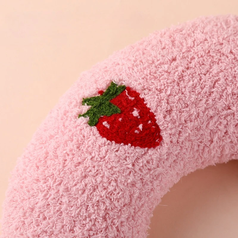 Cute Pillow for Pet Cats Dogs Sleeping Mat Neck Guard U-shaped Pillow Soft and Thick Bite Resistant Winter Warm Comfort Pillow - imagen 5