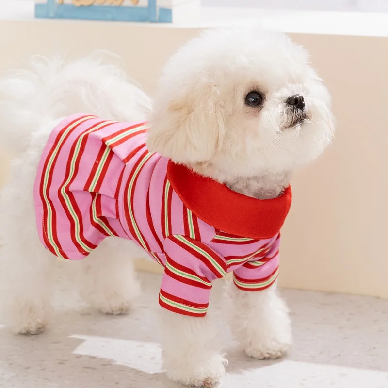 Vestido polo a rayas verano para perros – Ropa Bulldog Francés - imagen 3