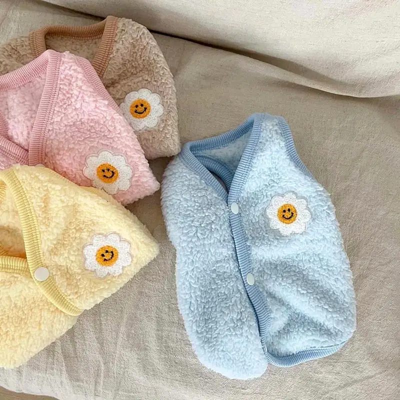Chaleco lana cordero flores para Pomerania y Yorkshire - imagen 2