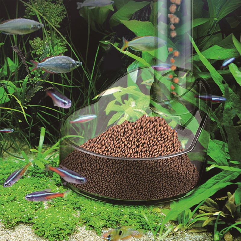 Nuevo círculo de alimentación para acuario, tubo de alimentación multifuncional con combinación de alimentación, telescópico de 21-38CM - imagen 3