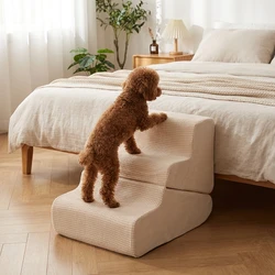 Rampa plegable 3 escalones para perros cachorros medianos sofá cama