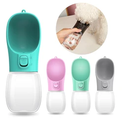 Botella de agua portátil con cuenco para perros y gatos – Para paseos y viajes