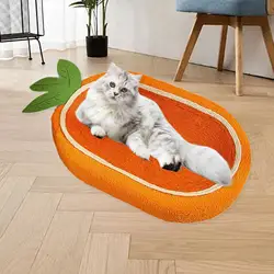 Tablero rascador para gatos, cama para gatitos, bonito Protector de muebles, rascador ovalado para gatos, rascador para moler garras, descanso, juego de caza