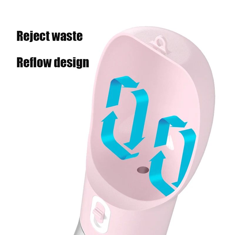 Botella de agua 2 en 1 para perros y gatos pequeños y grandes, dispensador portátil de viaje para mascotas, cuencos para beber, suministros de alimentador para cachorros y Pug - imagen 5