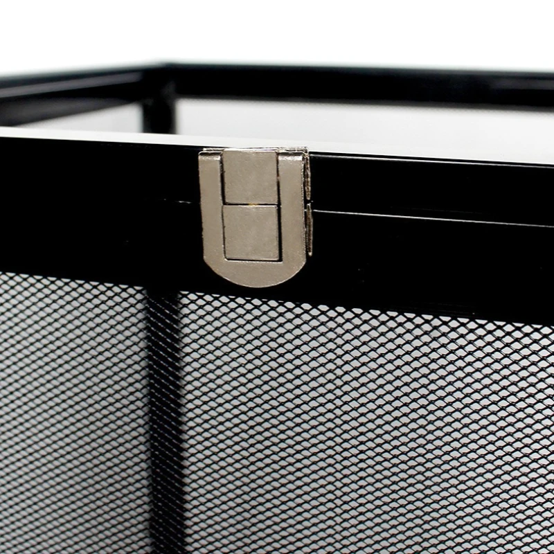 Jaula de red para reptiles de aleación de aluminio, tanque de hábitat para terrario, caja de escalada, camaleón, lagarto, jaula de red, jaulas transpirables, 43x43x66cm